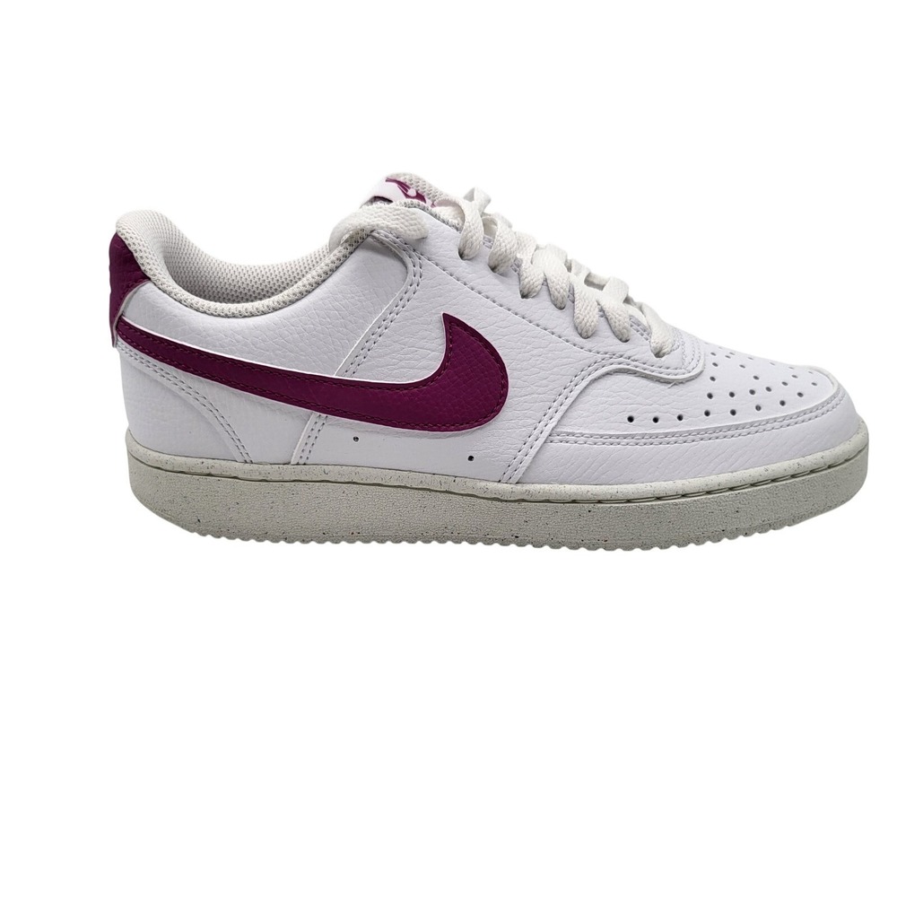 Nike Court Vision Low‎ Next  Nature Womens 7 Shoes White Cactus Flower Sneakers